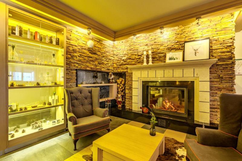 Amira Boutique Hotel 반스코 외부 사진 A 3D rendering of a living room